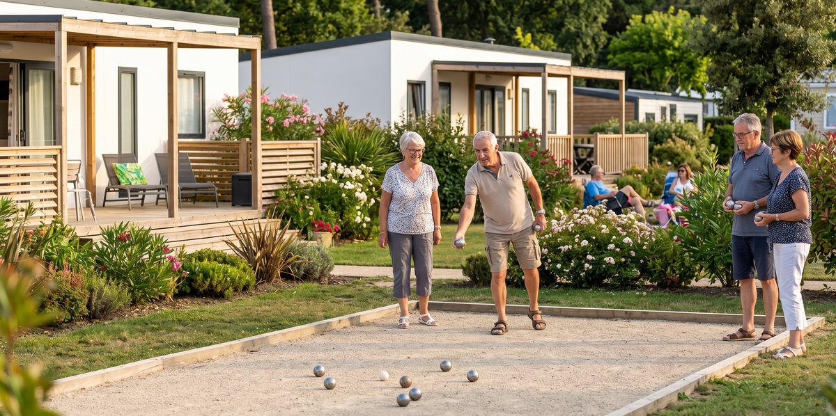 Partie de p&eacute;tanque en PRL
